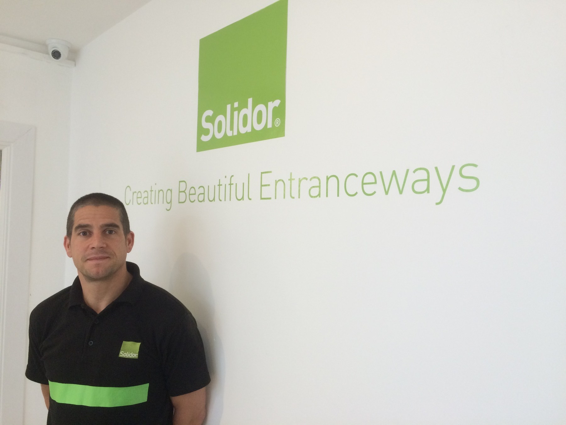 Solidor branding on the wall at its facility in stoke-on-trent